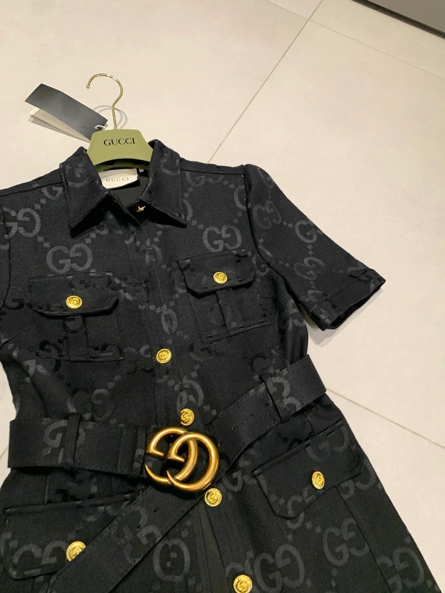 Medium to long classic slim fit denim dress 1025061816