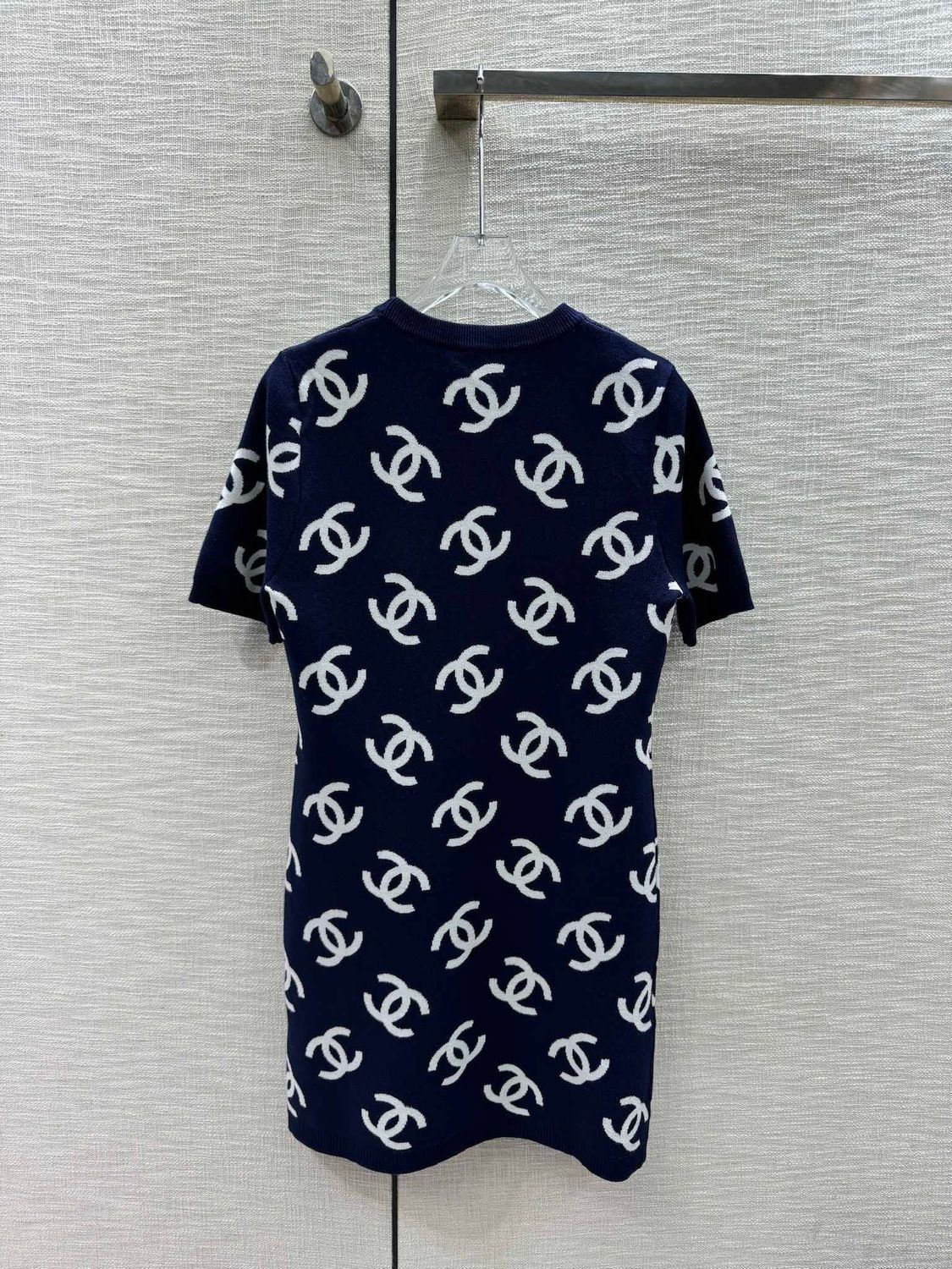 Fashion New Slim-fit Slim-fit Knitted Short-sleeved Dress 1024041621