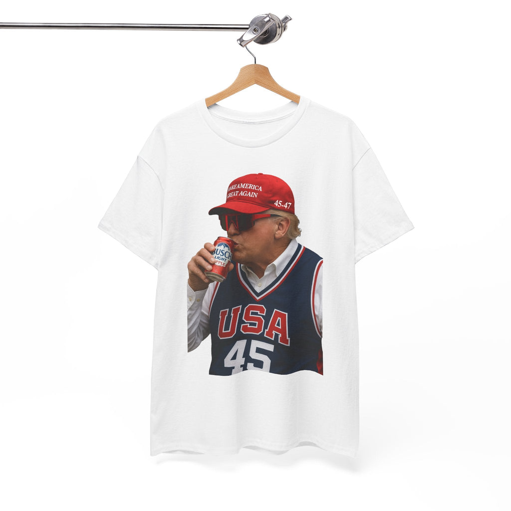 Morant American Retro Printing Round Neck Short Sleeve High Street Tide Brand Pure Cotton T-shirt Men's and Women's Streetwear