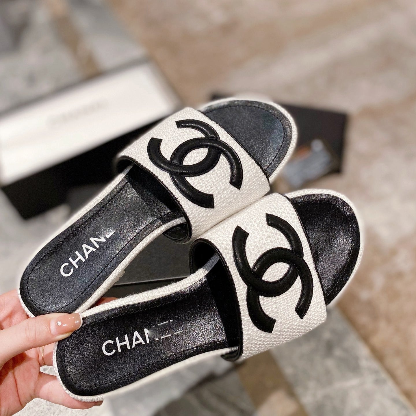 low heel spring summer slippers 03083