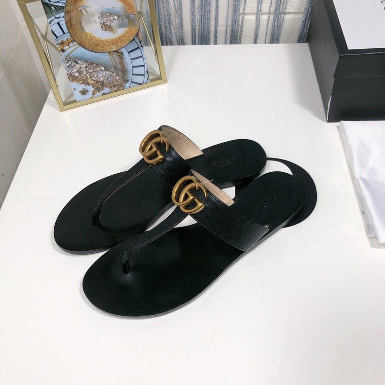 Black Ladies Non-Slip Casual Trend Flip Flop Sandals