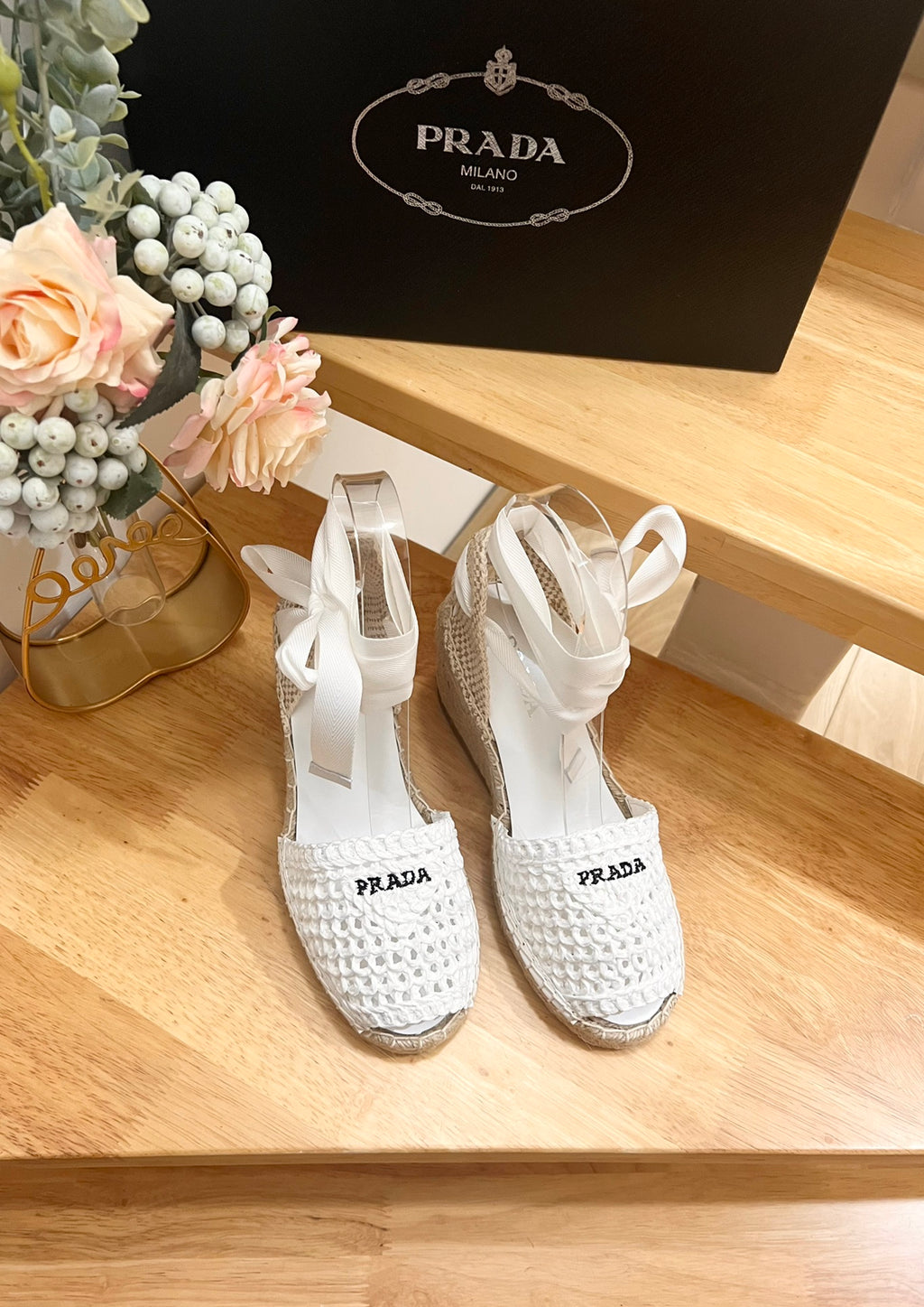 PRD Braided round toe wedge heel lace-up sandals bucket shoes 0724070902