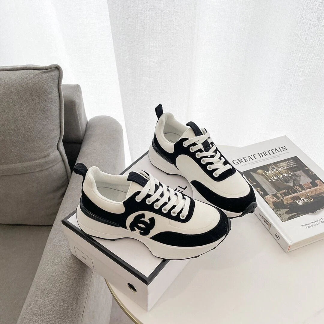 New Sneakers Leather Platform Casual Shoes 1024031409