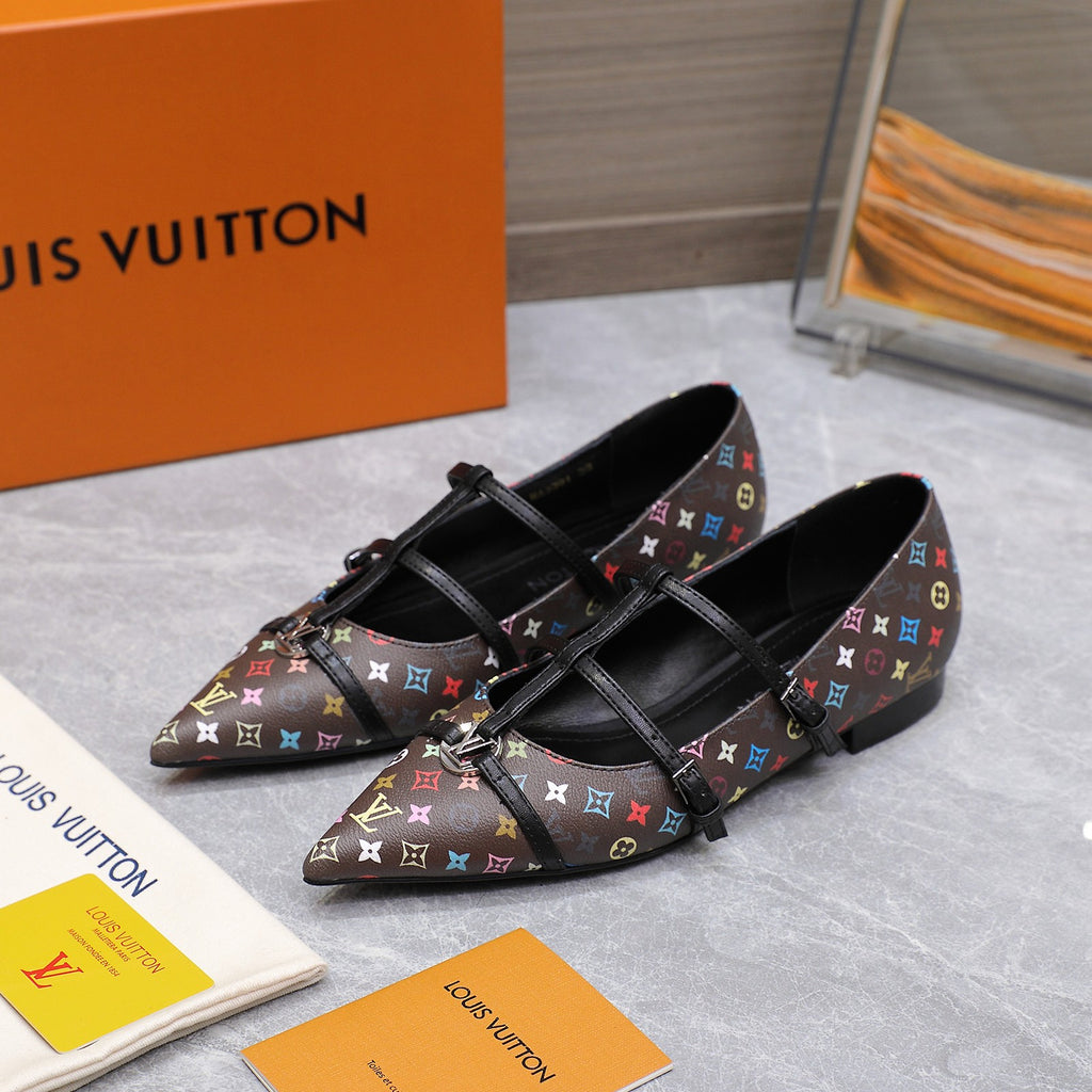 Lvv25ss new pointed-toe flat sandals 0725102306