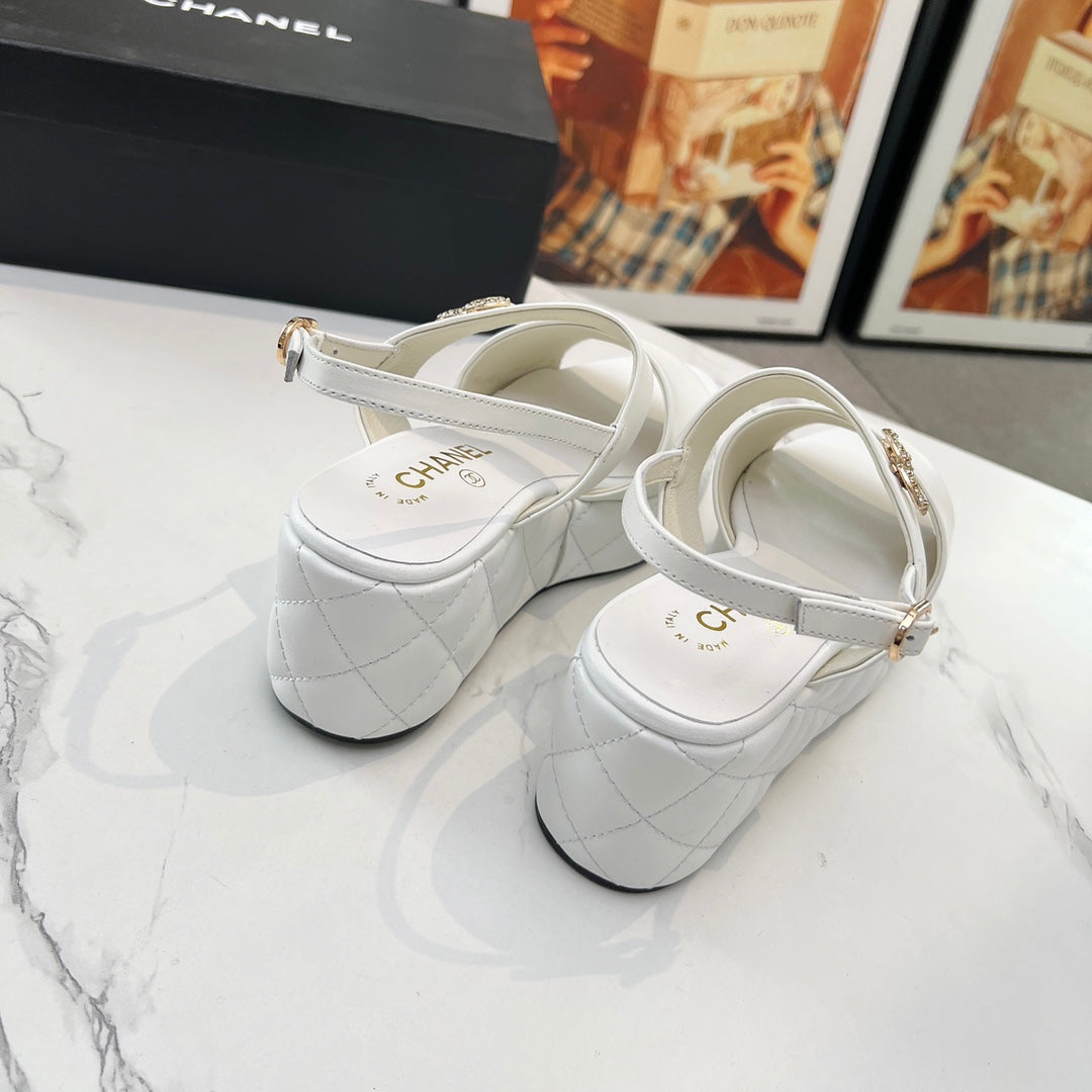 Chane1 top fashion thick-soled rhombus sandals 0724030811