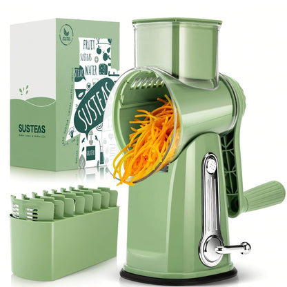 Hand-held Rotary Cheese Grinder｜Vegetable Chopper, Non-Electric Tool