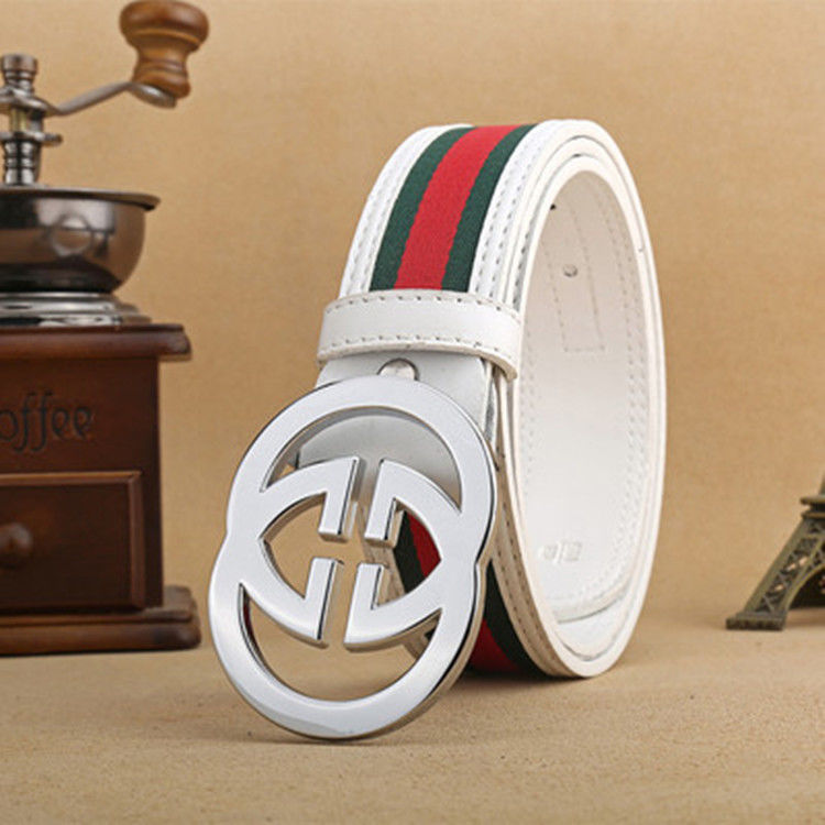 Men's Belt High-Grade Letter Leather Business Belt All-Match Casual Pants Belt G021402