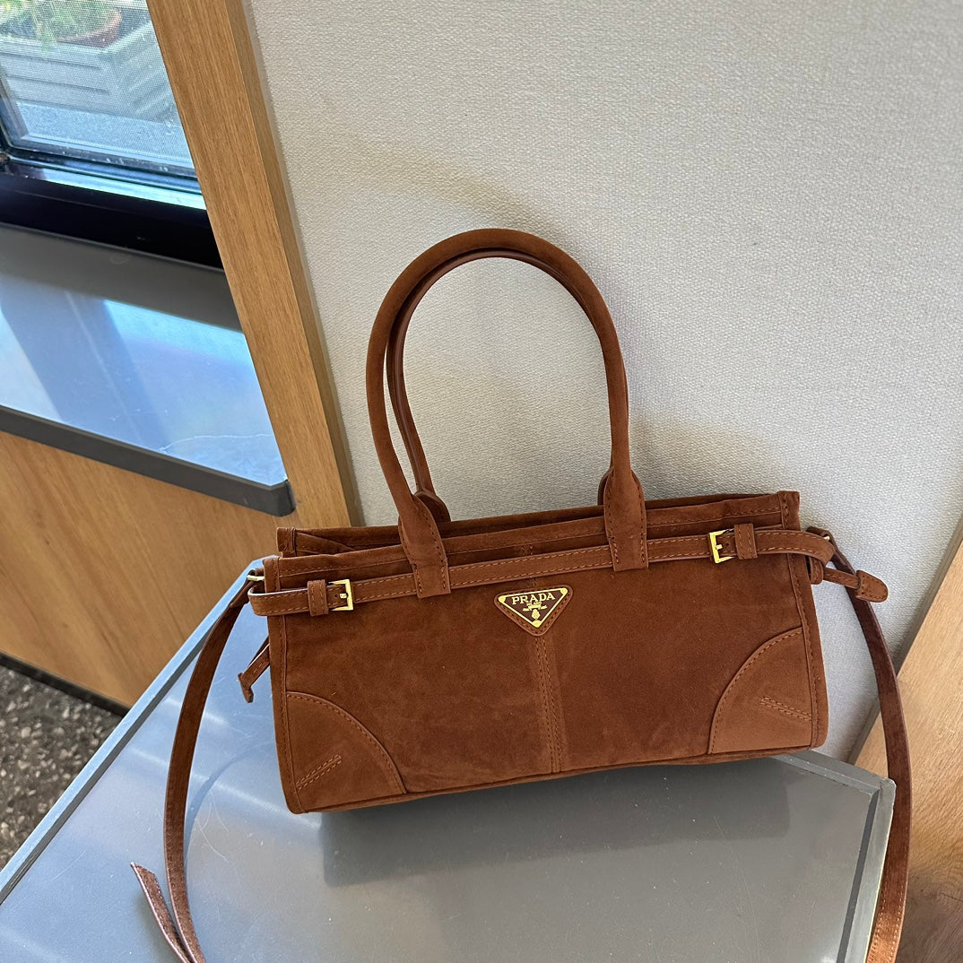 Prd waxed leather crossbody bag 0724082904