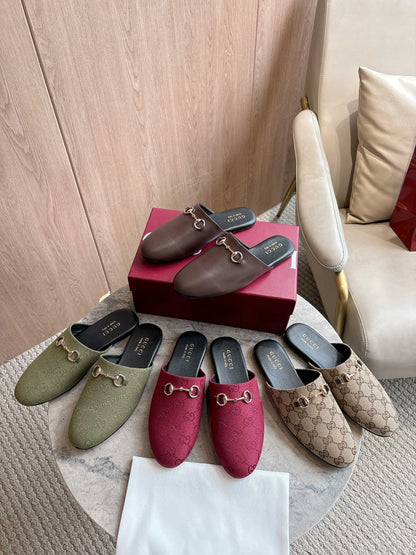 GG horse bit buckle slippers 0725101406