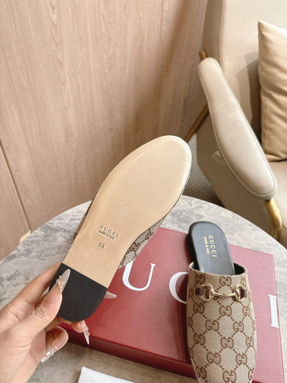 GG horse bit buckle slippers 0725101406