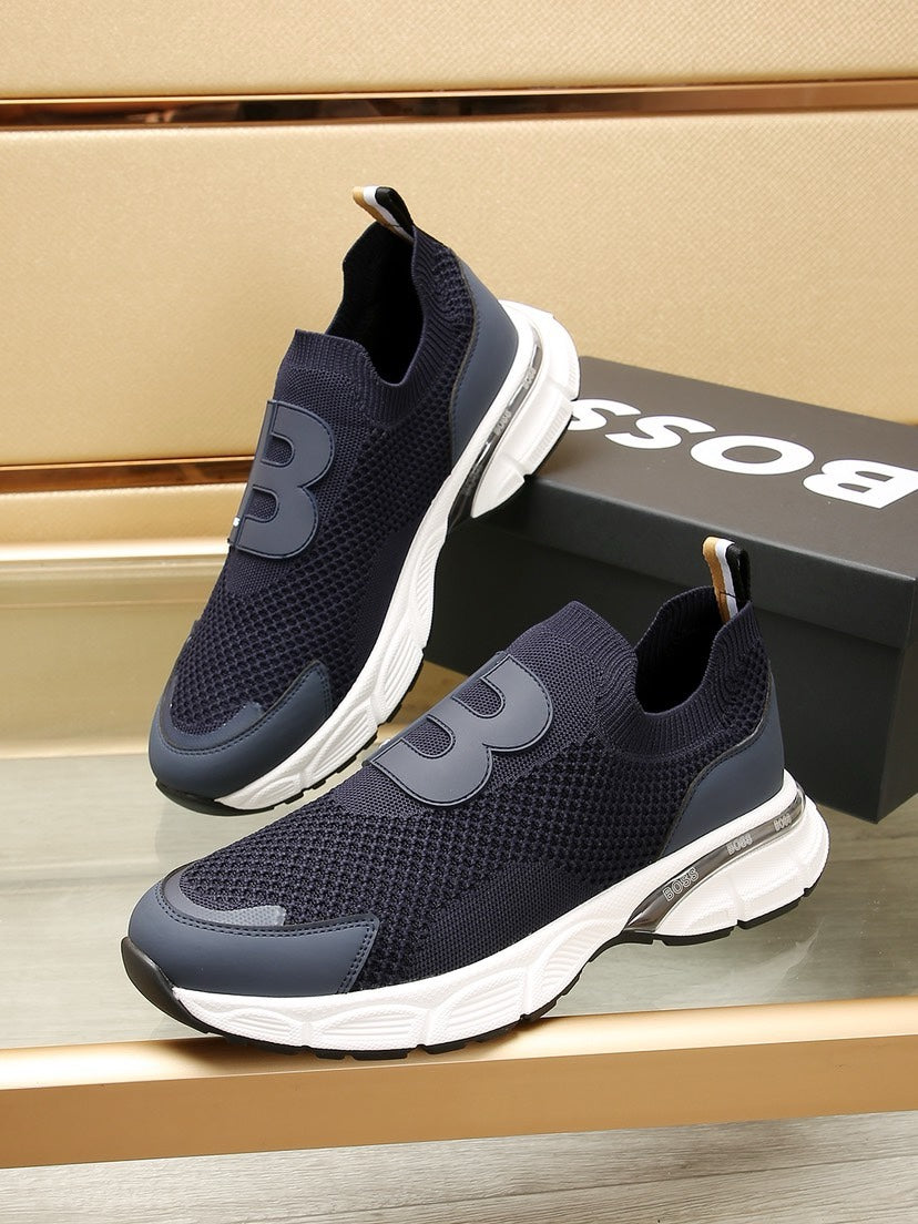 BS fashion printed rubber sole sneakers 0724072304