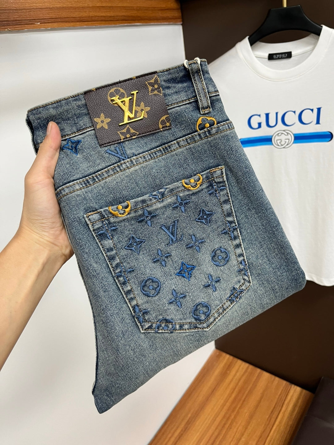 Lvv men's business casual jeans 0725092607