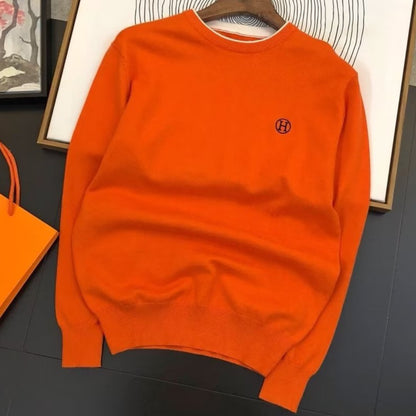 Fashion And Minimalist Round Neck Warm Knit Sweater 1023121310