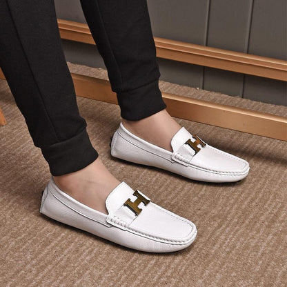 Genuine Leather Casual Comfortable Men's Slip-on ShoesPD05202412401