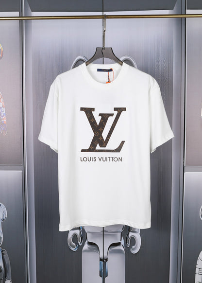 V heavy double yarn 280g printed short sleeves 0724031306