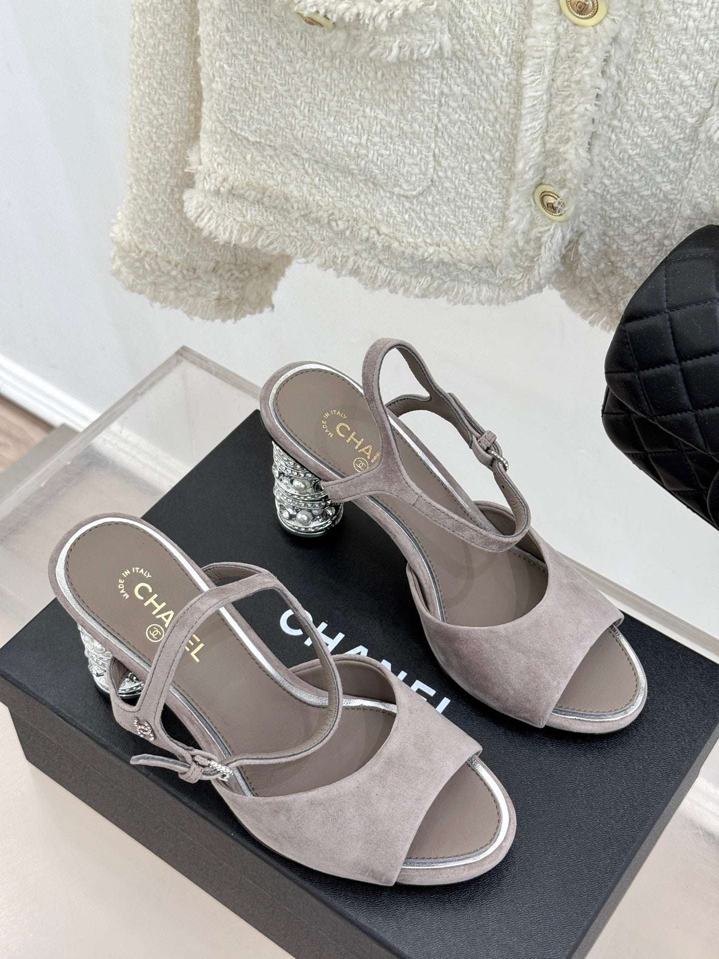 CNL fashion diamond heel high heels 0725042808