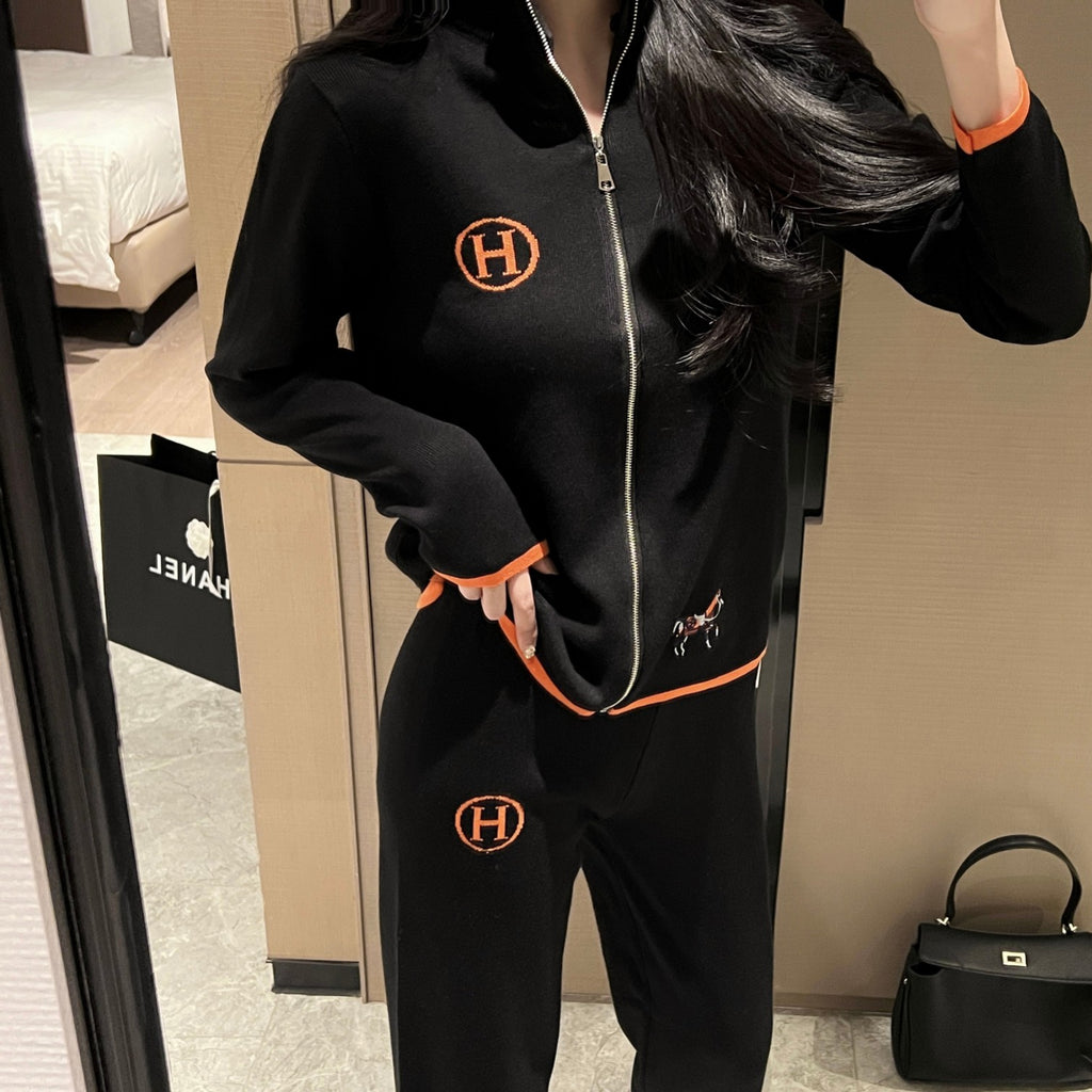 HH Fashion jacquard knit suit 0724101109