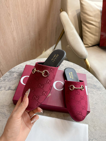 GG horse bit buckle slippers 0725101406