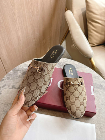 GG horse bit buckle slippers 0725101406