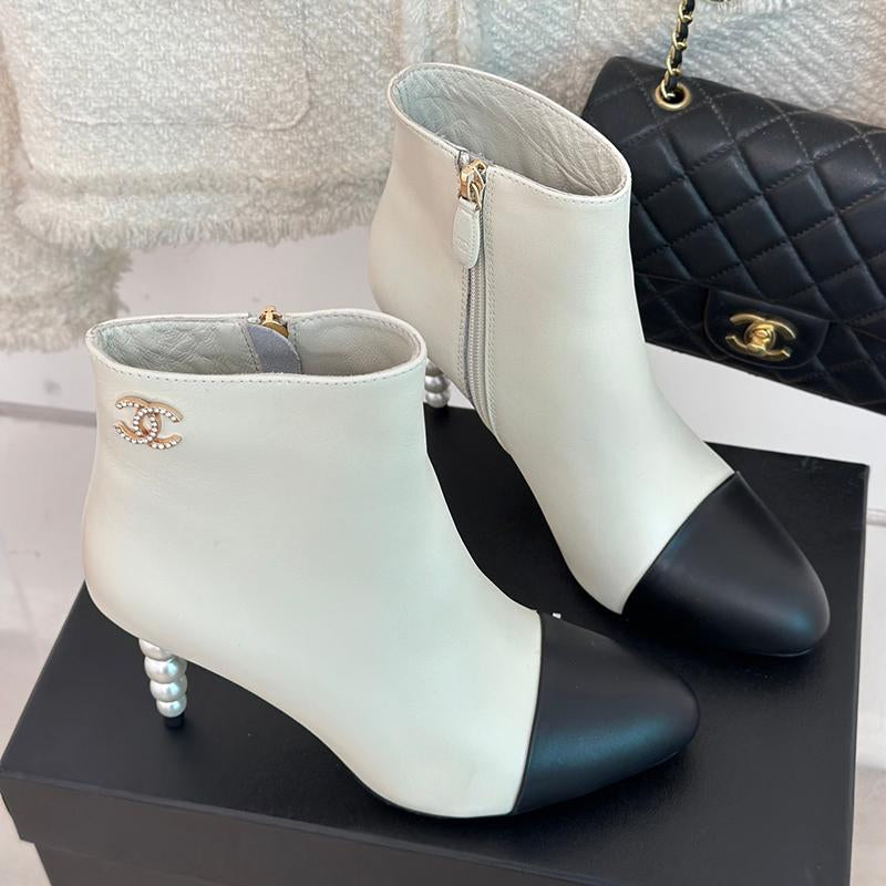 Fashion new autumn and winter pearl high heels women's boots 1023120110