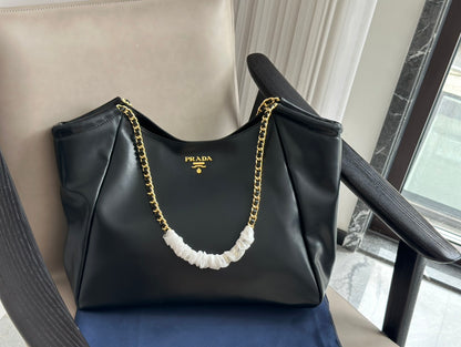 PRD black and gold double chain tote bag 0724111216