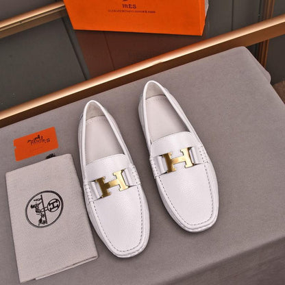 Genuine Leather Casual Comfortable Men's Slip-on ShoesPD05202412401