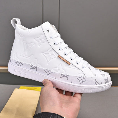 Leisure Pattern Two Tone Trendy High-top Shoes