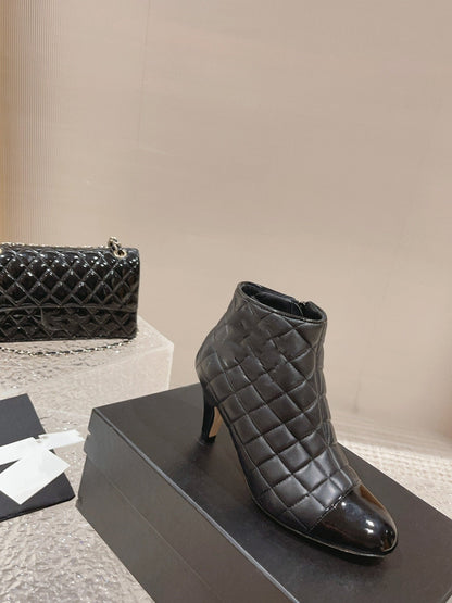 Fashion And Versatile High Heel Short Boots 1023120405