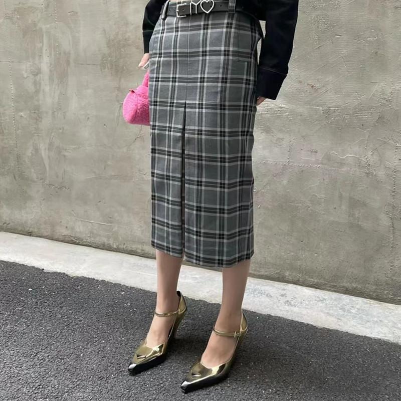 New Retro Shallow Mouth Pointed Mary Jane Single Shoes 1023122808