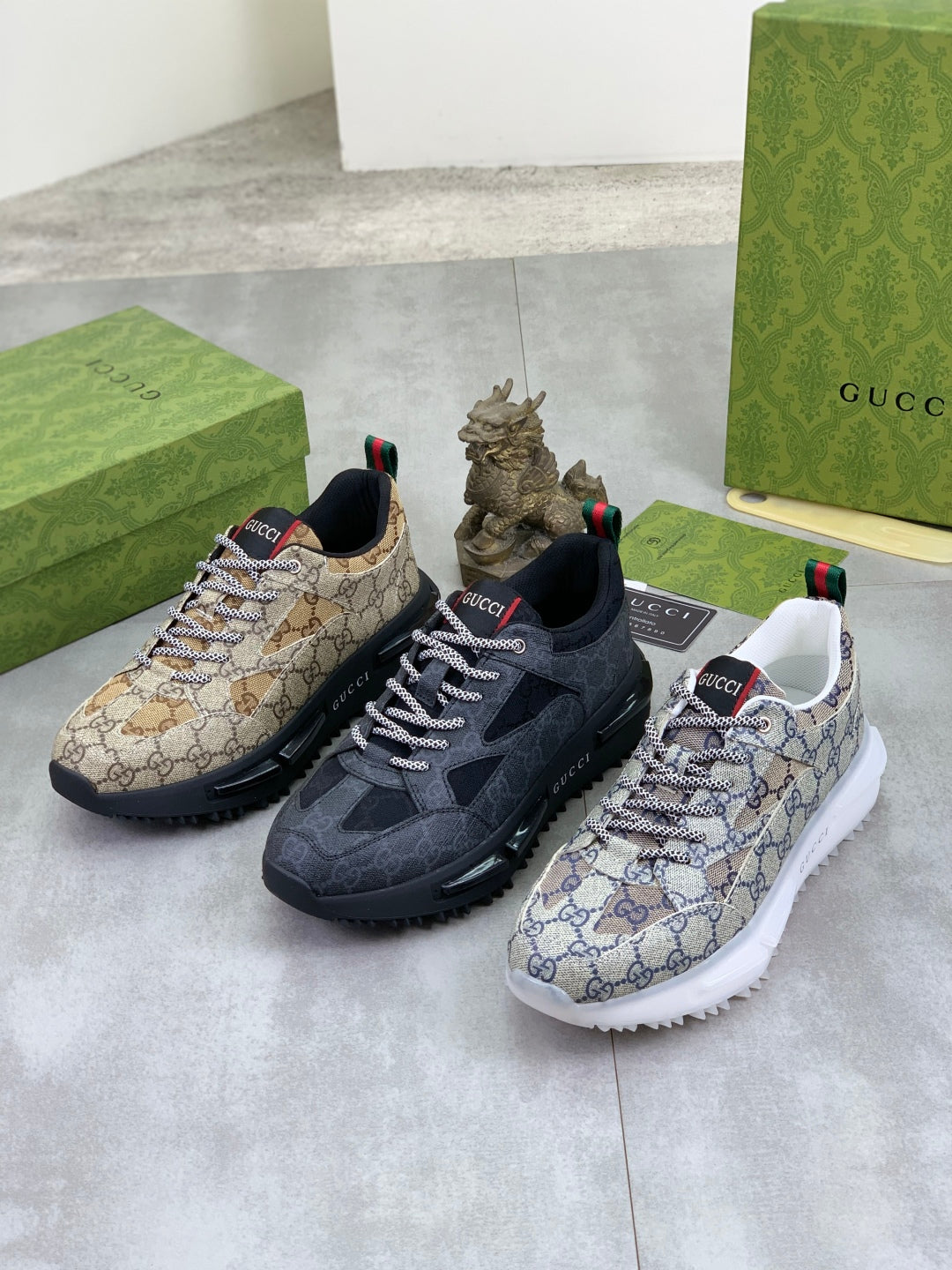 GG men's casual sneakers with print 0725062701