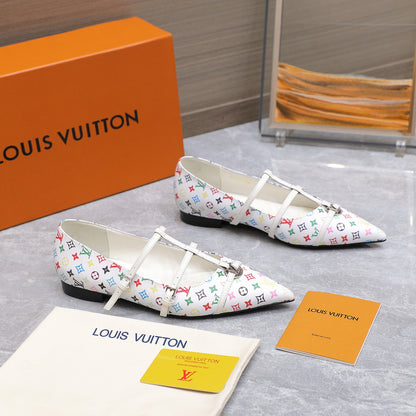 Lvv25ss new pointed-toe flat sandals 0725102306