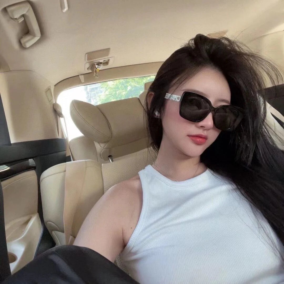 Black Frame Plain UV Protection SunglassesPD05202411904