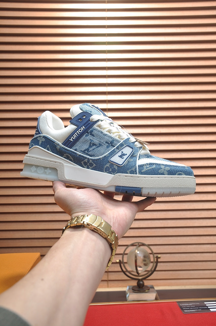 Lvv trainer fashion denim print sneakers 0725032704