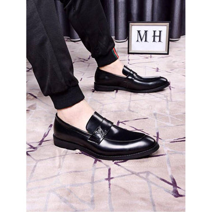 Classic Leather Slip On Shoes