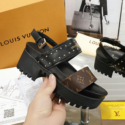 Louis new arrival women summer shoes heels 5 cm 0725101104