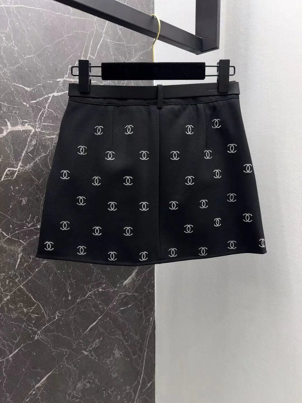 New Entry Light Luxury Spice Girl Full Hot Diamond Skirt 1024040130