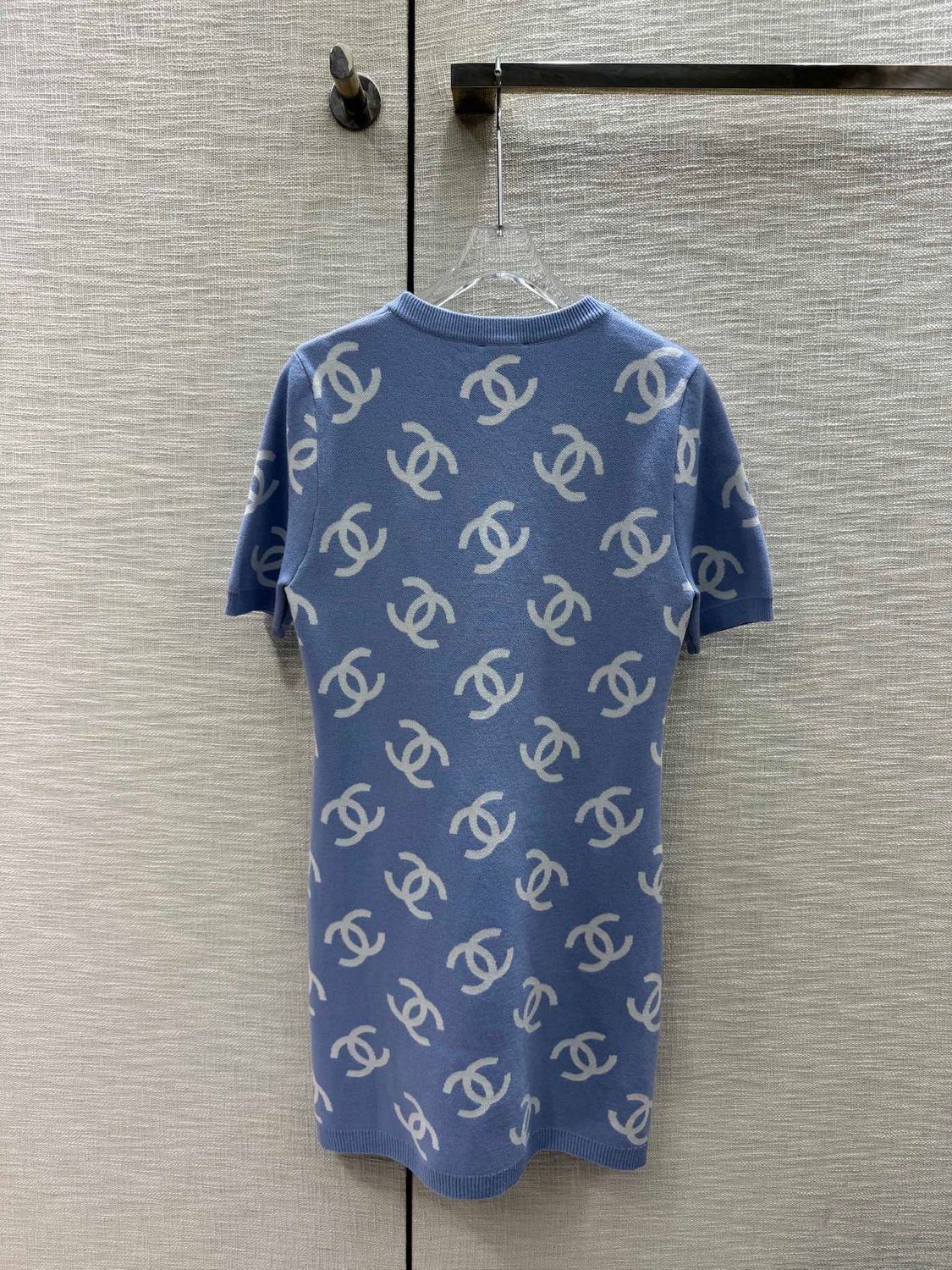 Fashion New Slim-fit Slim-fit Knitted Short-sleeved Dress 1024041621