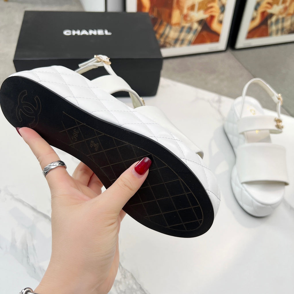Chane1 top fashion thick-soled rhombus sandals 0724030811