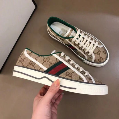 Couple Canvas Print Retro Casual Sneakers