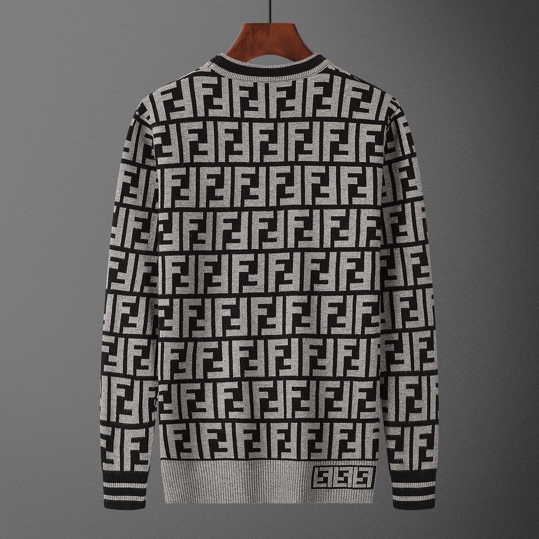 New printed loose base thin sweater 3D1025102307