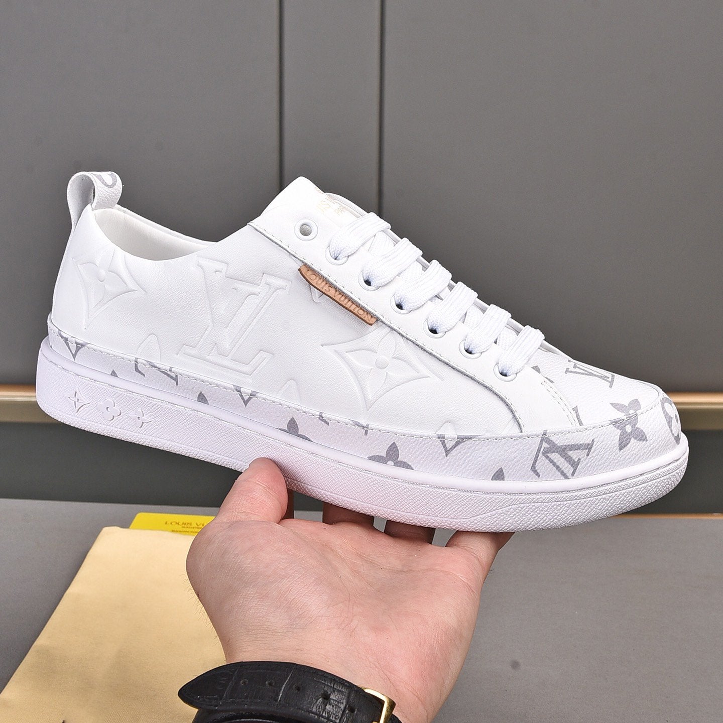 Leisure Pattern Two Tone Trendy Low-top Shoes