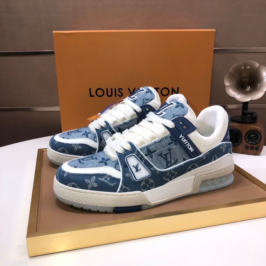 Lvv trainer fashion denim print sneakers 0725032704