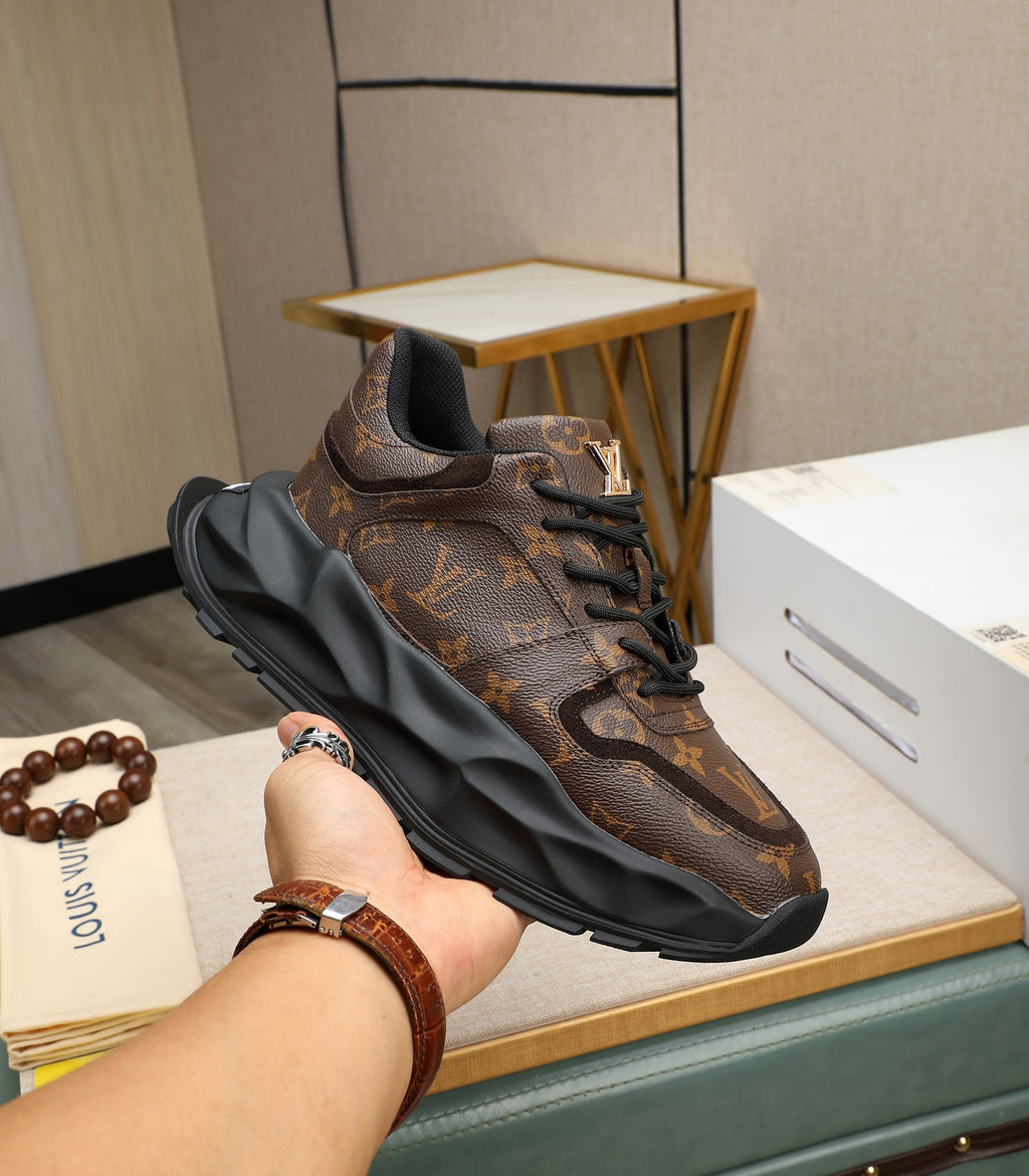 Lvv fashion luxury printed rubber sole sports shoes 0724121601