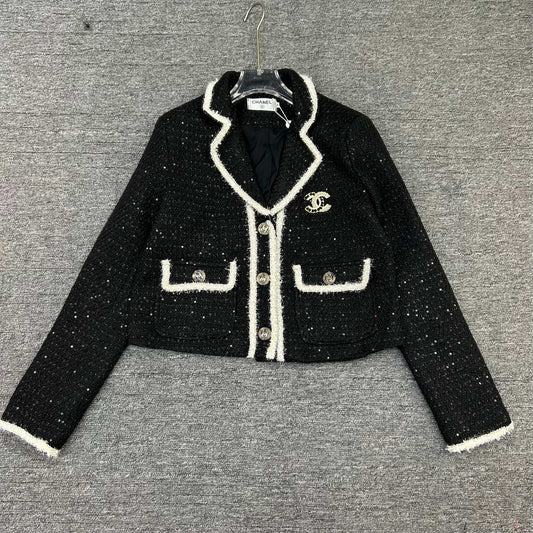 Braided short jacket suit collar design 0724031302