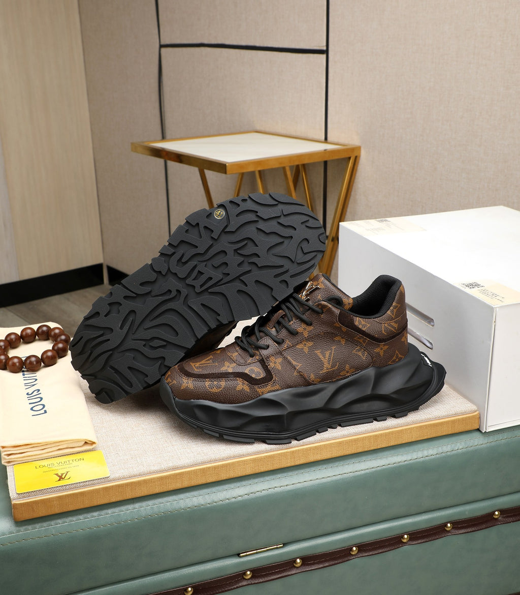 Lvv fashion luxury printed rubber sole sports shoes 0724121601