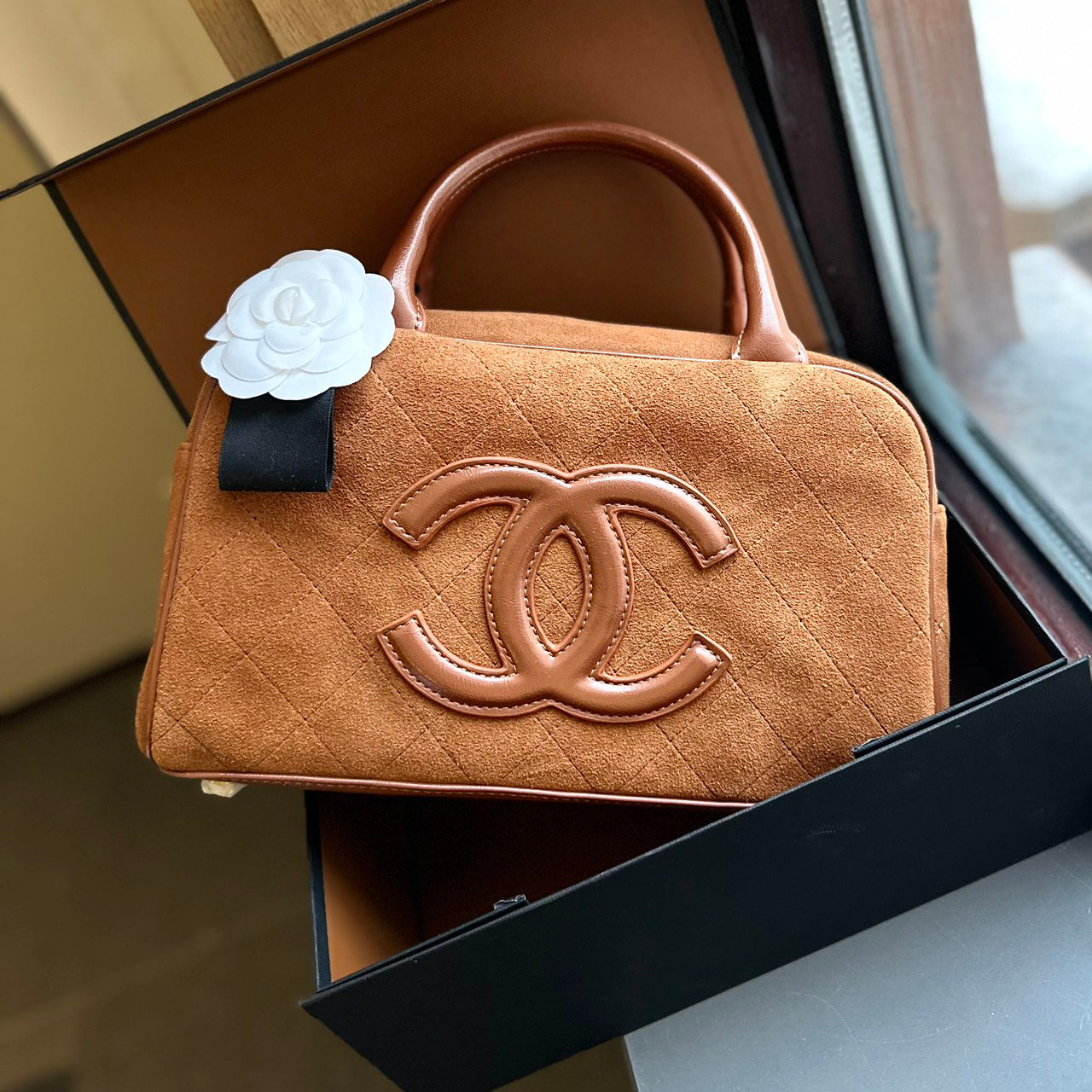 New style bowling hand bag in frosted cowhide XC1823112002