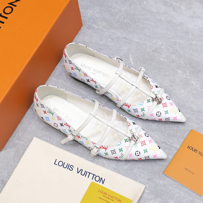 Lvv25ss new pointed-toe flat sandals 0725102306