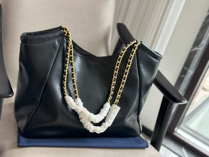 PRD black and gold double chain tote bag 0724111216