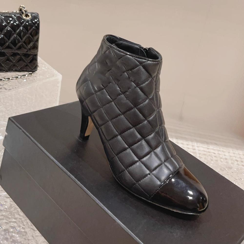 Fashion And Versatile High Heel Short Boots 1023120405