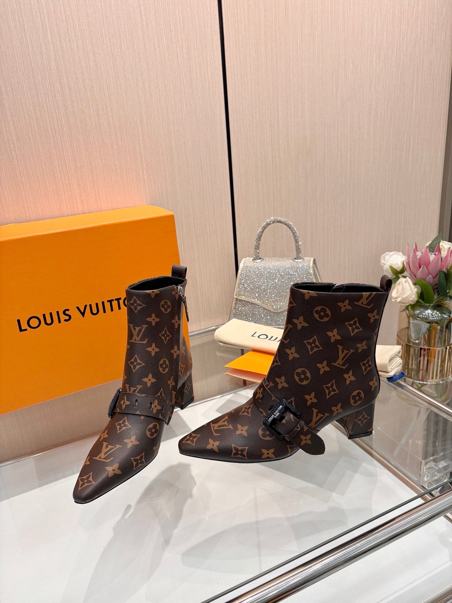 Lvv fashion printing new 4.5cm short boots 0725102002